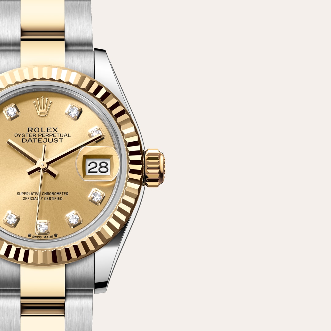 Rolex Lady-Datejust in Rolesor giallo (combinazione di acciaio Oystersteel  e oro giallo), M279173-0012